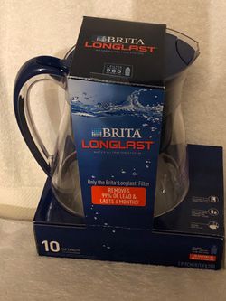 Brita large size black Filtered water pitcher