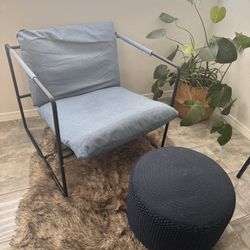 Modern Chair And Ottoman Make An Offer
