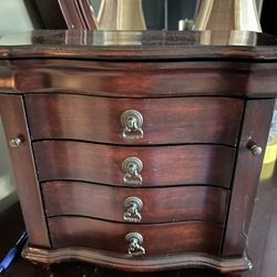 Cherry Finish jewelry Box
