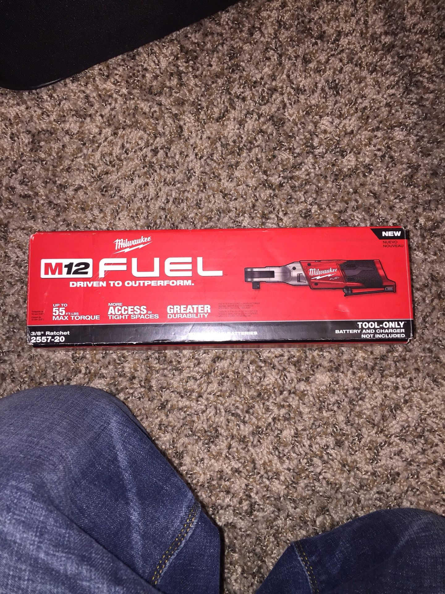 M12 fuel 3/8” ratchet brand new in box tool only
