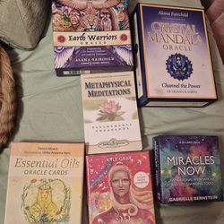 Divination oracle cards -new age books lot