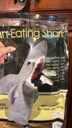 Man- Eating Shark Child Boys. Halloween costume. Size 7–10 new