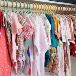 Baby Girl Clothes Bundle – 3-6 Months (35 Pieces)