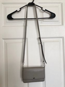 Michael Kors Taupe Pebbled Leather Detachable Adjustable Strap Crossbody