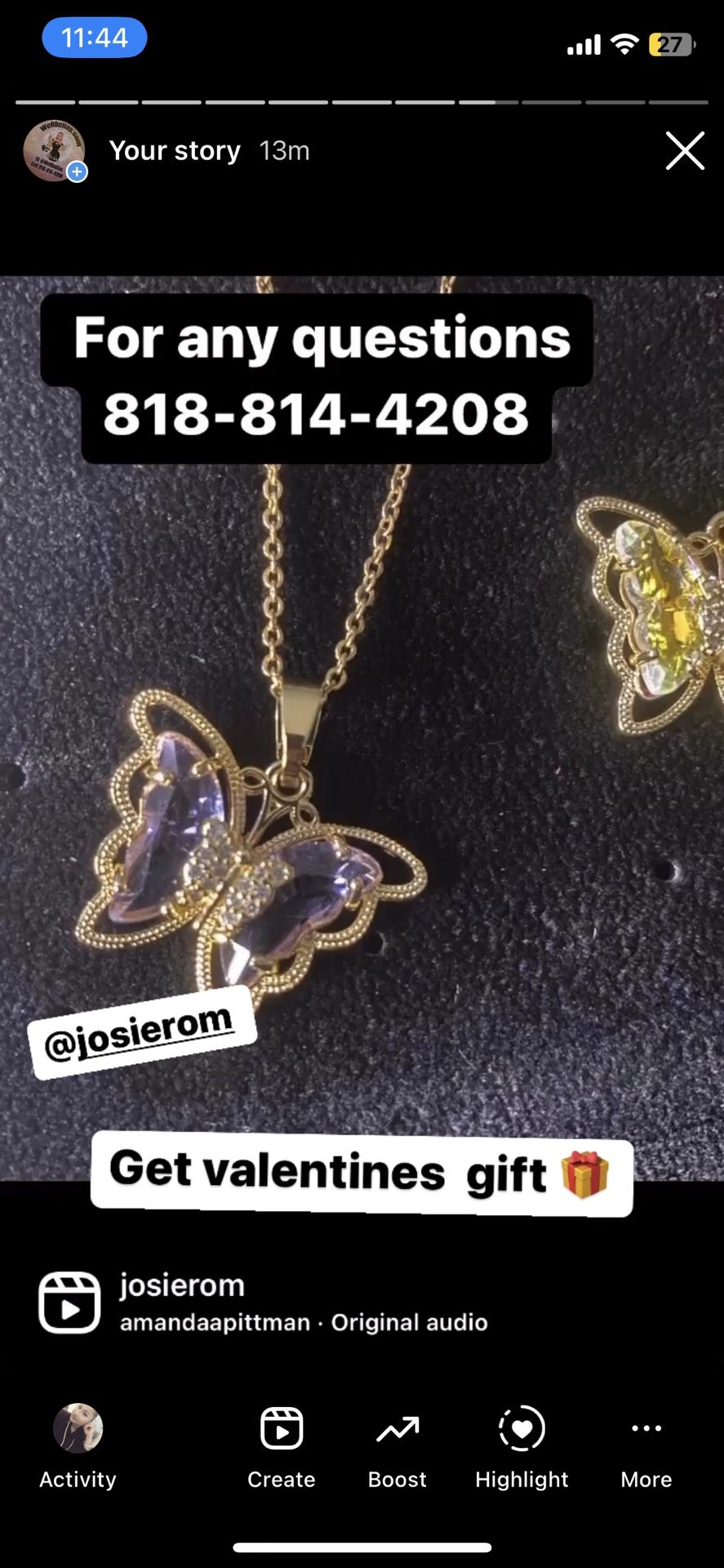 Butterfly With Necklace 