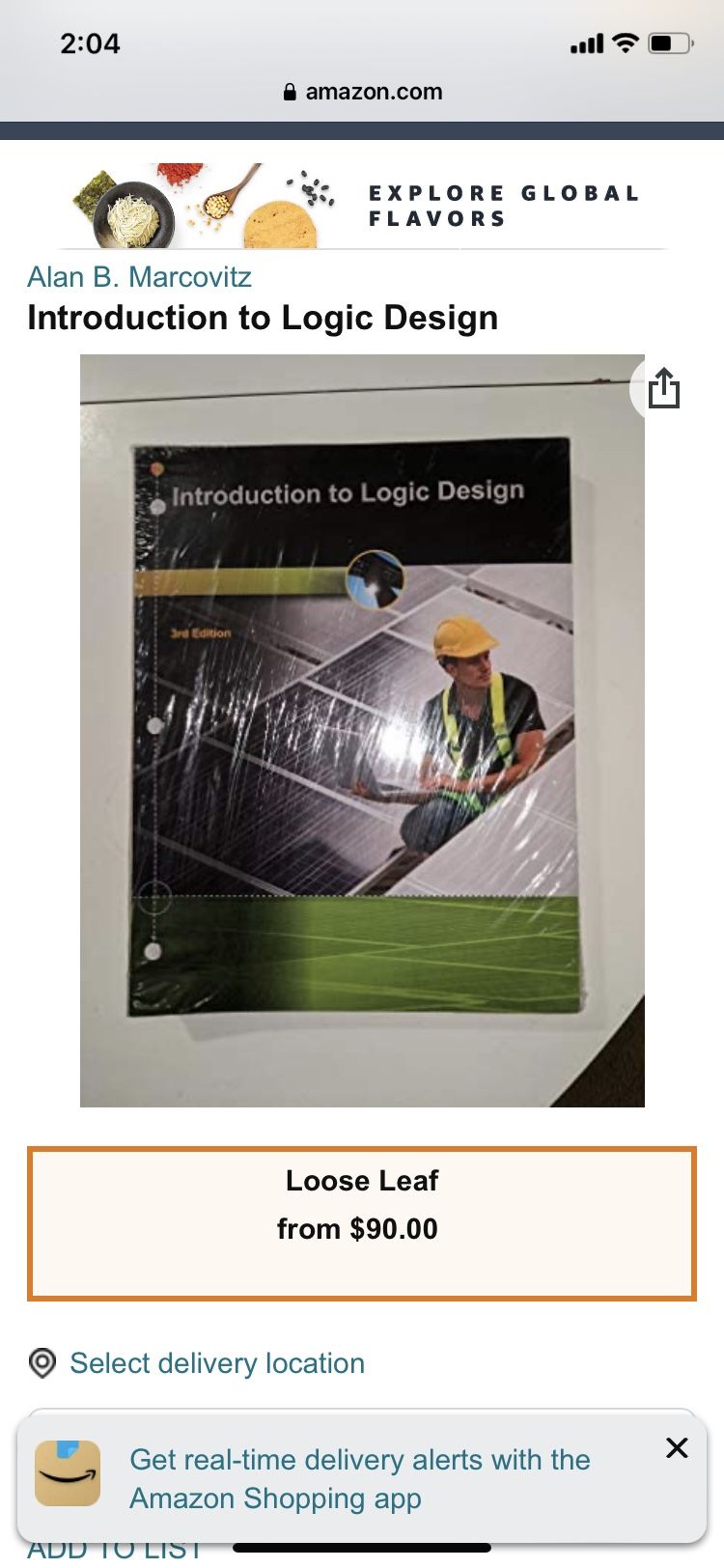 Introduction To Logic Design Textbook