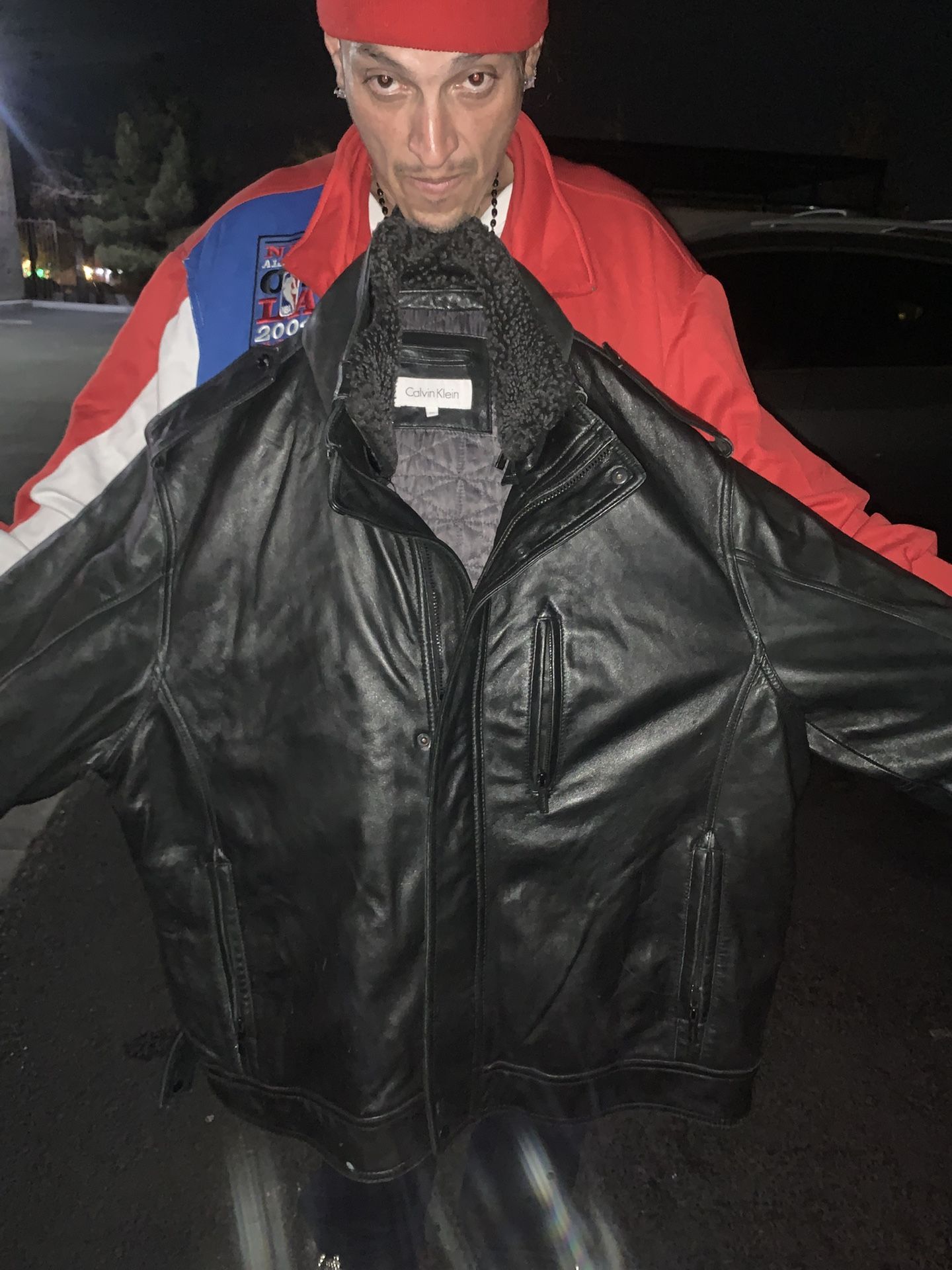 Calvin Klein Men’s Leather Jacket
