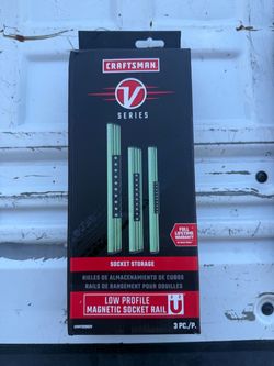 Craftsman V Series Magnetic Socket Rail Set 3pc