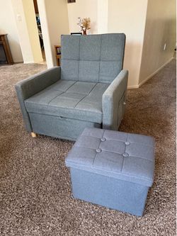 Armchair Sleeper/Recliner with Ottoman