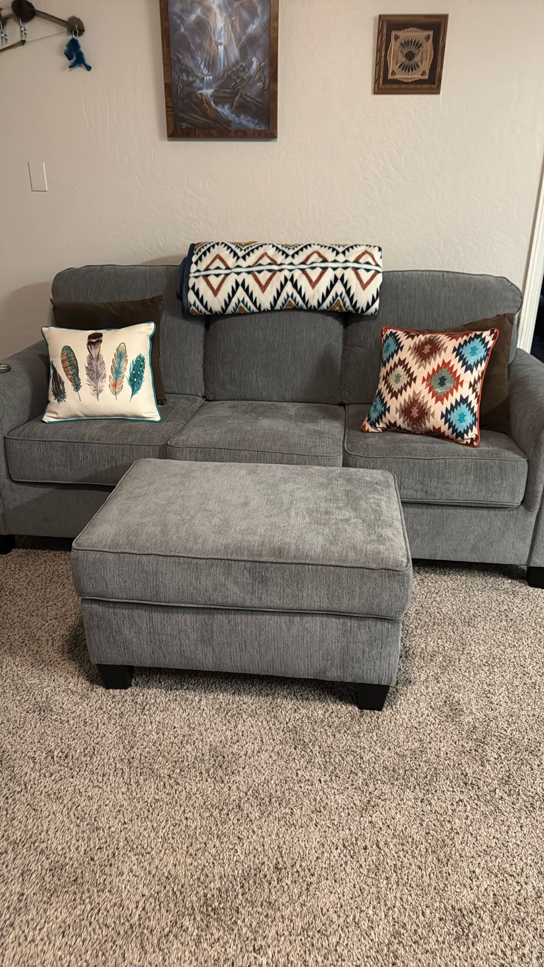Practically Brand New Sofa & Ottoman