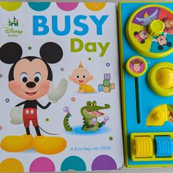 As kids follow along, they’ll explore familiar daily routines and favorite characters, including Mickey, Minnie, Elsa, Anna, Woody, Bambi, Dumbo, and