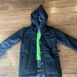 Black Volcom Boys Youth Medium Snow Jacket