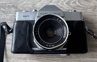 Mamiya Sekor 528TL 35mm SLR Film Camera w/ 48mm f/2.8 Lens Untested