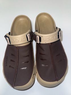 Crocs Clogs Brown and Tan
