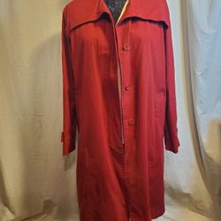 London Fog Red Rain Jacket