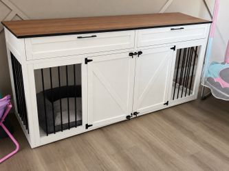 Dog crate furniture