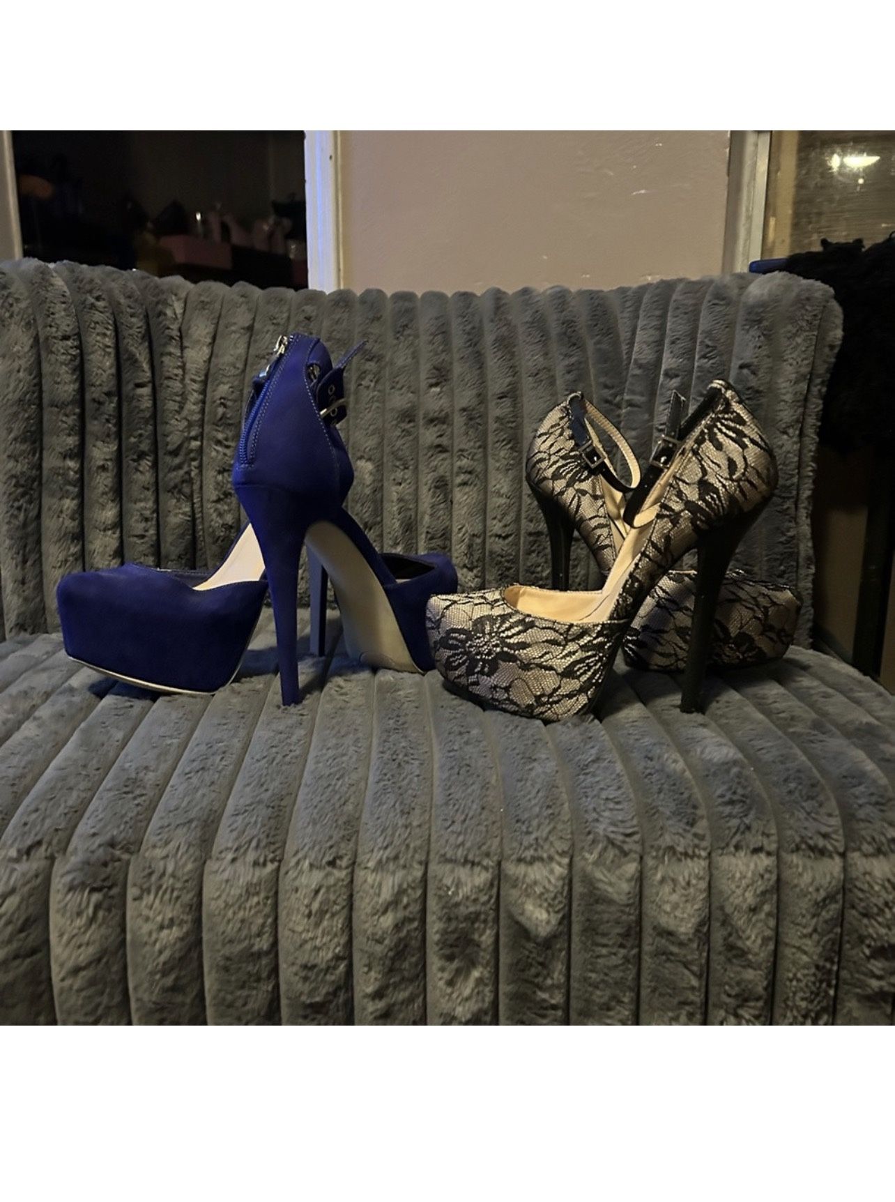Two Pairs Of Sexy Heels Size 8