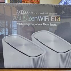 Brand New Unopened Asus ZenWifi ET8 AXE6600 Mesh Wifi Tri-Band Wireless Router