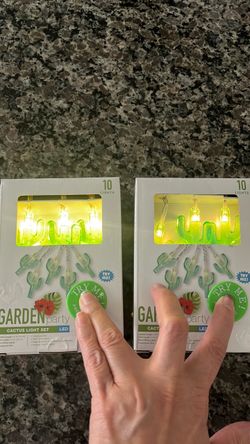 Garden Party Cactus LED String Light Set