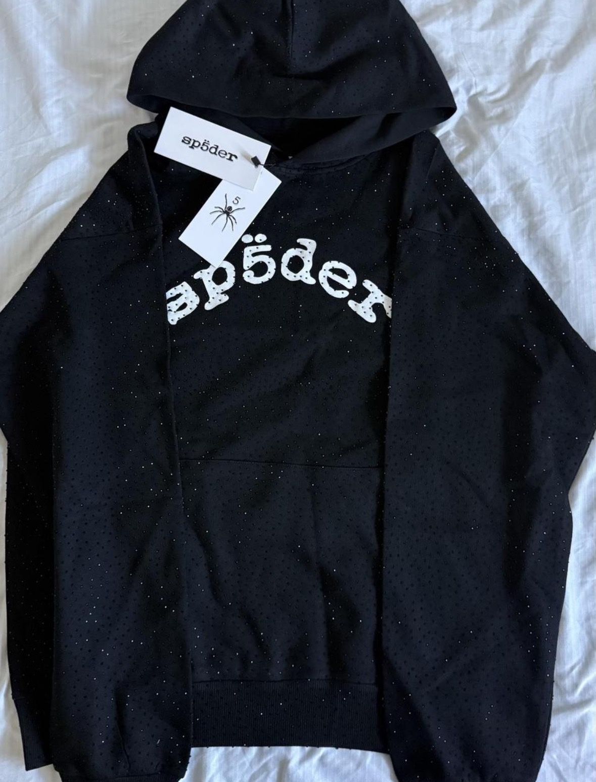 Black Vvs Spider Hoodie Size M