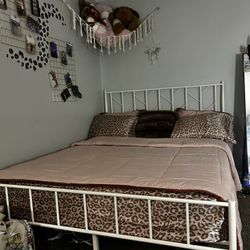 Queen Sized White Bed Frame