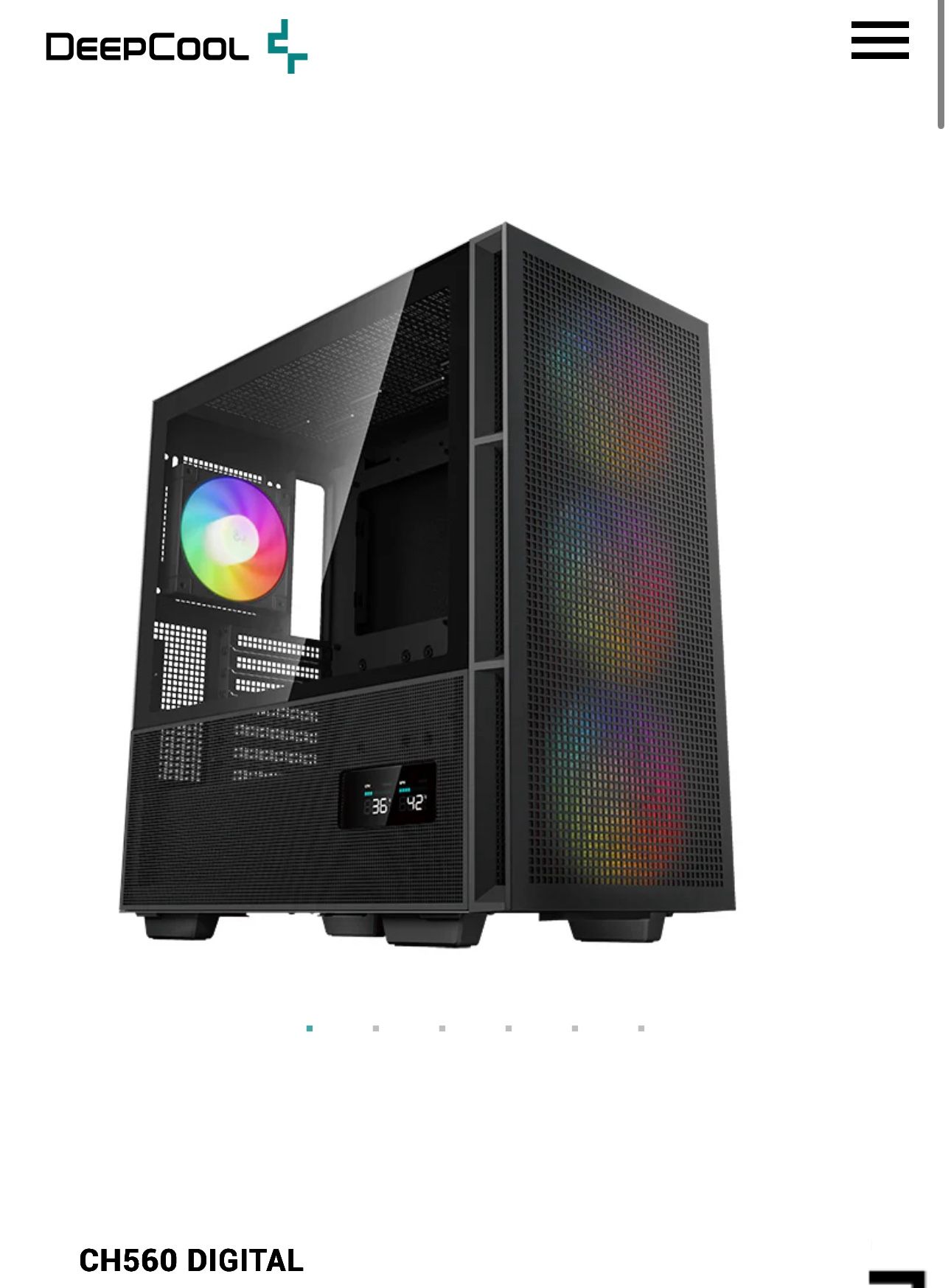PC case Deepcool CH560 Digital Black