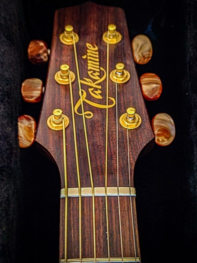 Takamine Japan Ta16 Acoustic Guitar With Case