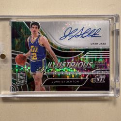 2020 Spectra John Stockton Illustrious Auto /35 #IL-JST Utah Jazz