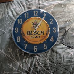 Bush Beer Novelty Clock