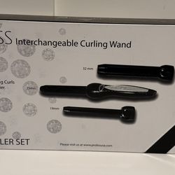 PROLISS DIAMOND COLLECTION! Clipless CURLER 3 Pc Set For Shinier Hair! Like NEW!