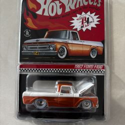 Hot Wheels RLC 1962 Ford F100 Orange & White  Club Exclusive #02091/25000