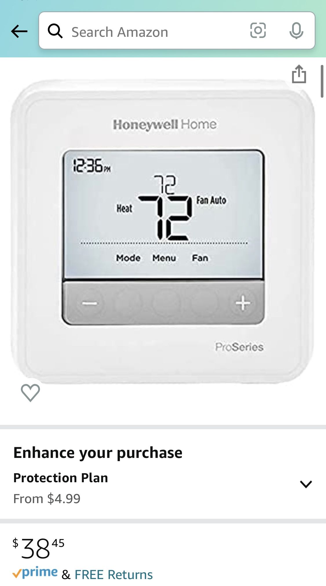 HONEYWELL Programmable Thermostat
