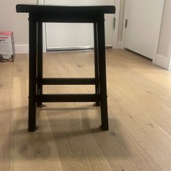Black Chair Stool,
