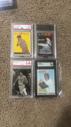 Lot of 4 Graded Sports Cards PSA SGC FCG