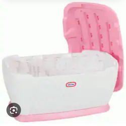 LIL TYKES VINTAGE PINK TOY CHEST WITH DIVIDERS EUC