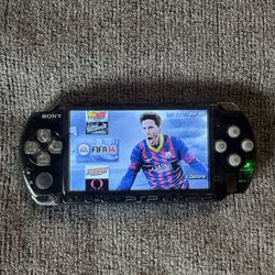 PSP 3000 Smoked Black Transparent With Games
