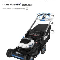 HART 40-Volt SUPERCHARGE Brushless 21-inch 3-in-1 Self-Propelled Mower - NEW