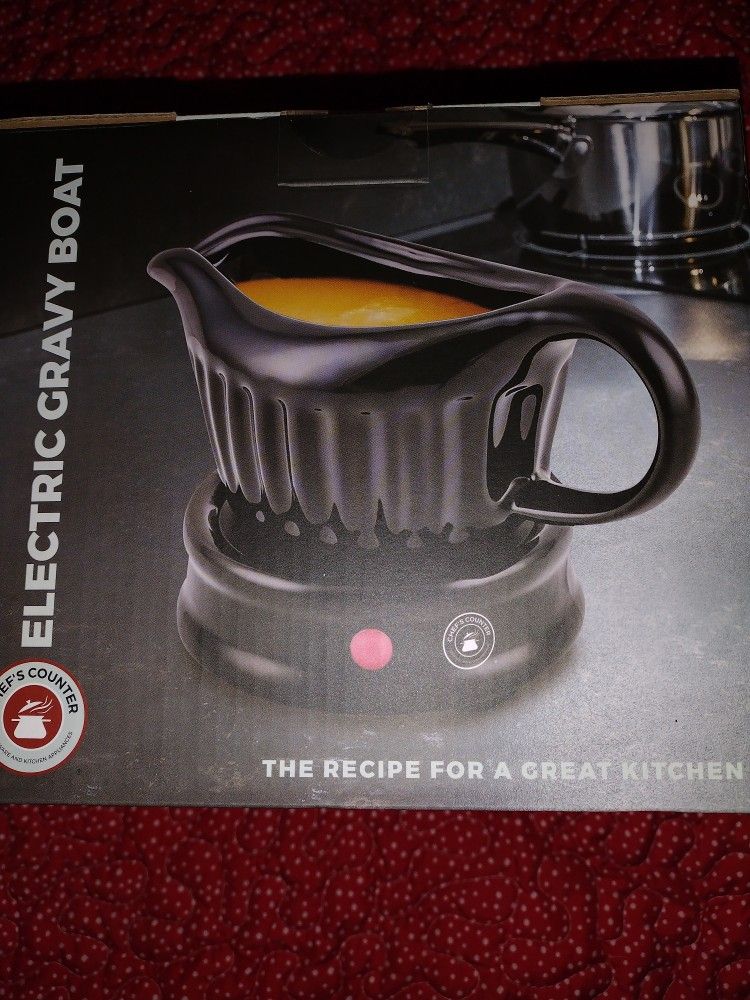 Chef's Counter Electric Gravy Boat Warmer New In Box