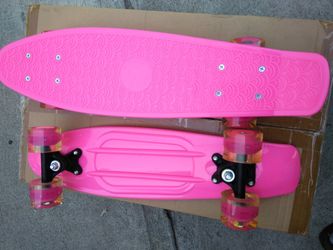 Skate board with LED lights for beginners