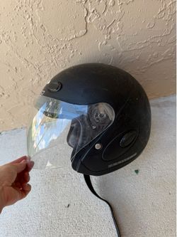 HJC black matte helmet with clear visor #motorcycle #biker