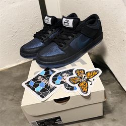 Nike sb dunk low blue tile