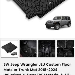 Jeep Wrangler JLU Rear Mat