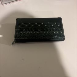 Montana west real leather black wallet