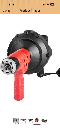 XtremepowerUS Handheld Portable Auto Feed Snake Drain Auger Corded Operated Unclog Sink Clog Pipe Cleaner Plumbing Power Tube 25' ft Cable   13  $60