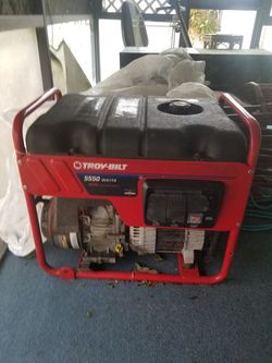 Troy bilt gas generator 3 years old bought new never used