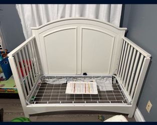 Convertible crib.