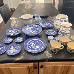 Blue Willow China - Blue and White Dishes