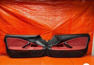 00-03 HONDA S2000 AP1 2.0L BLACK RED INTERIOR DOOR PANELS CARDS LEFT RIGHT #337