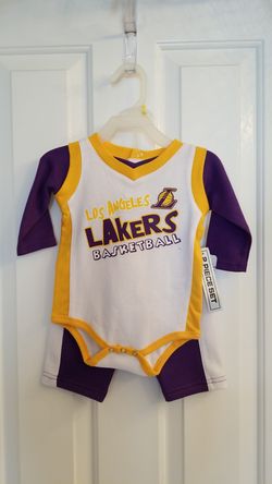 Lakers onesie with matching pants