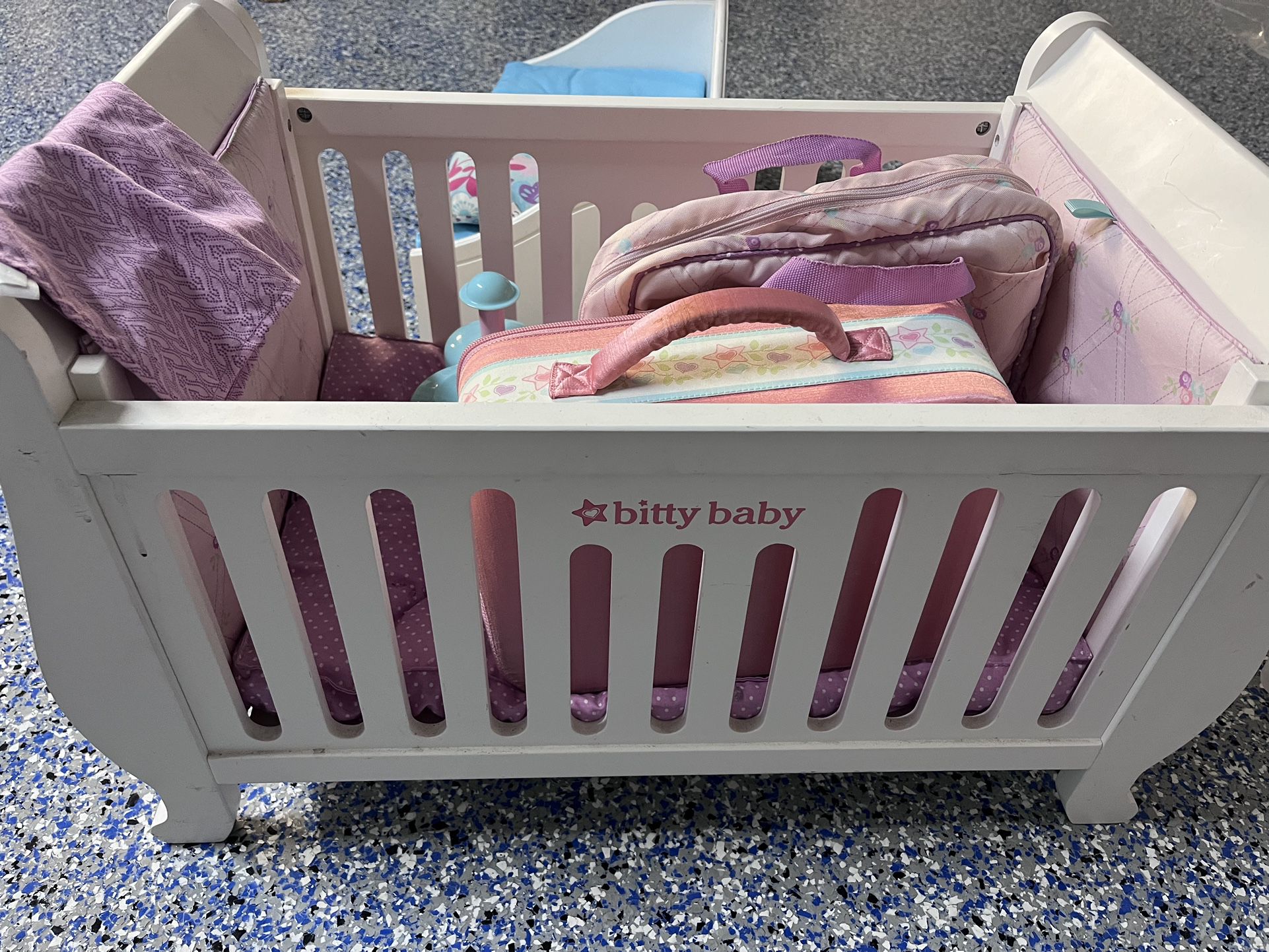 American Girl Bitty Baby Bed And Accessories 